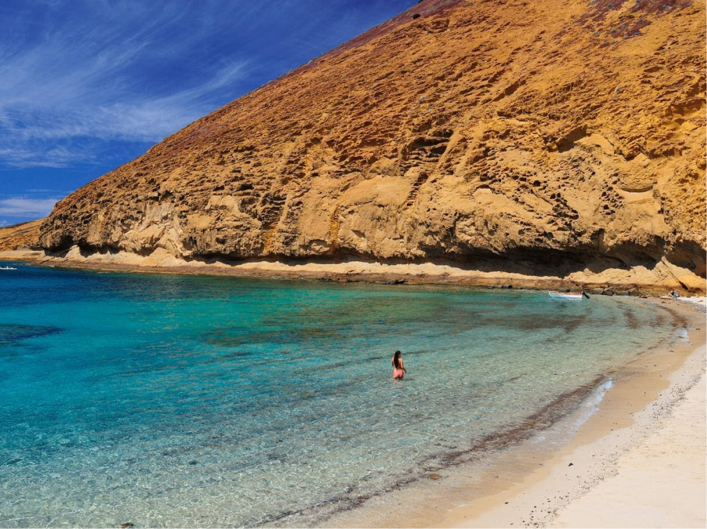 playa montaña amarilla la graciosa canary islands