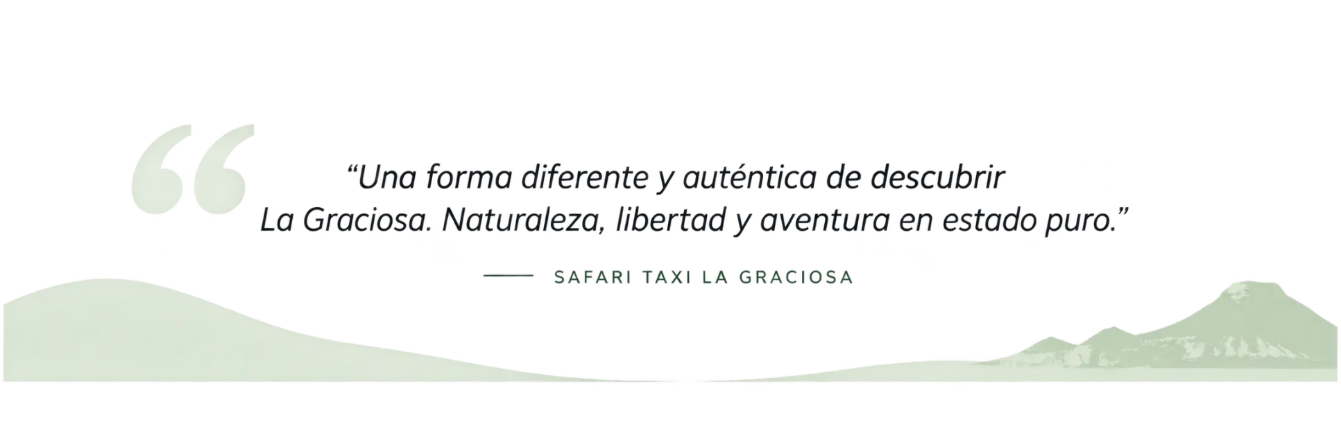 A different and authentic way to discover La Graciosa